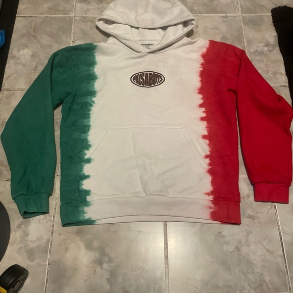 PAISABOYS “MX” Mexico Hoodie SZ Large Tie Dye Sweater RARE
